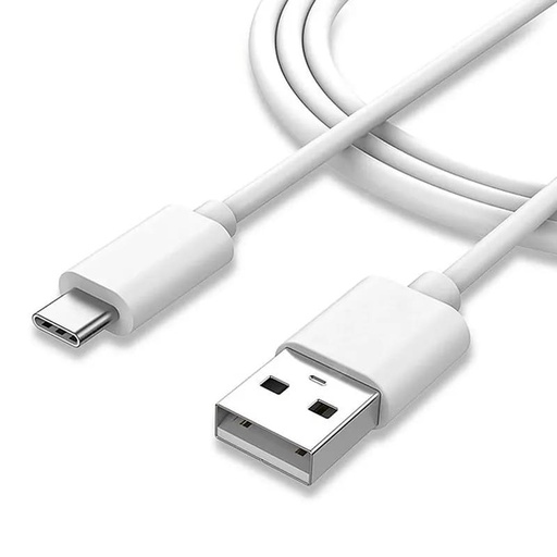 [021006VARADAPTADORTIPOCNRJ] CABLE PARA CELULAR TIPO C 1MT BLANCO /HIGH SPEED INTELLIGENT DATA
